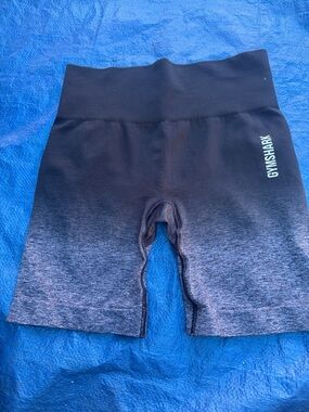 Gymshark Ombre High-Waist Shorts - Black to Gray